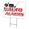 Signmission Auto Alarms Yard Sign & Stake outdoor plastic coroplast window, C-1824 Auto Alarms C-1824 Auto Alarms - alternate 1